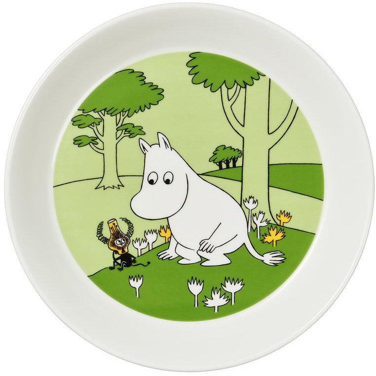 Moomin Plate Moomintroll Grass Green - .