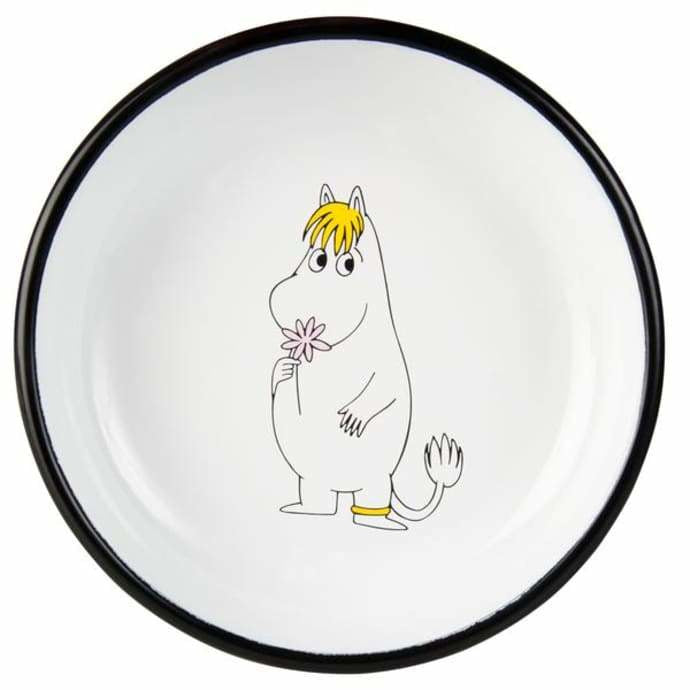 Moomin Enamel Plate Snorkmaiden Pink - .