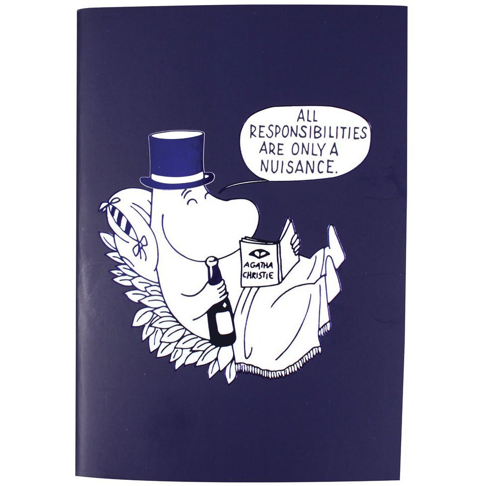 A6 Notebook All Responsibilities Moominpappa Blue - .