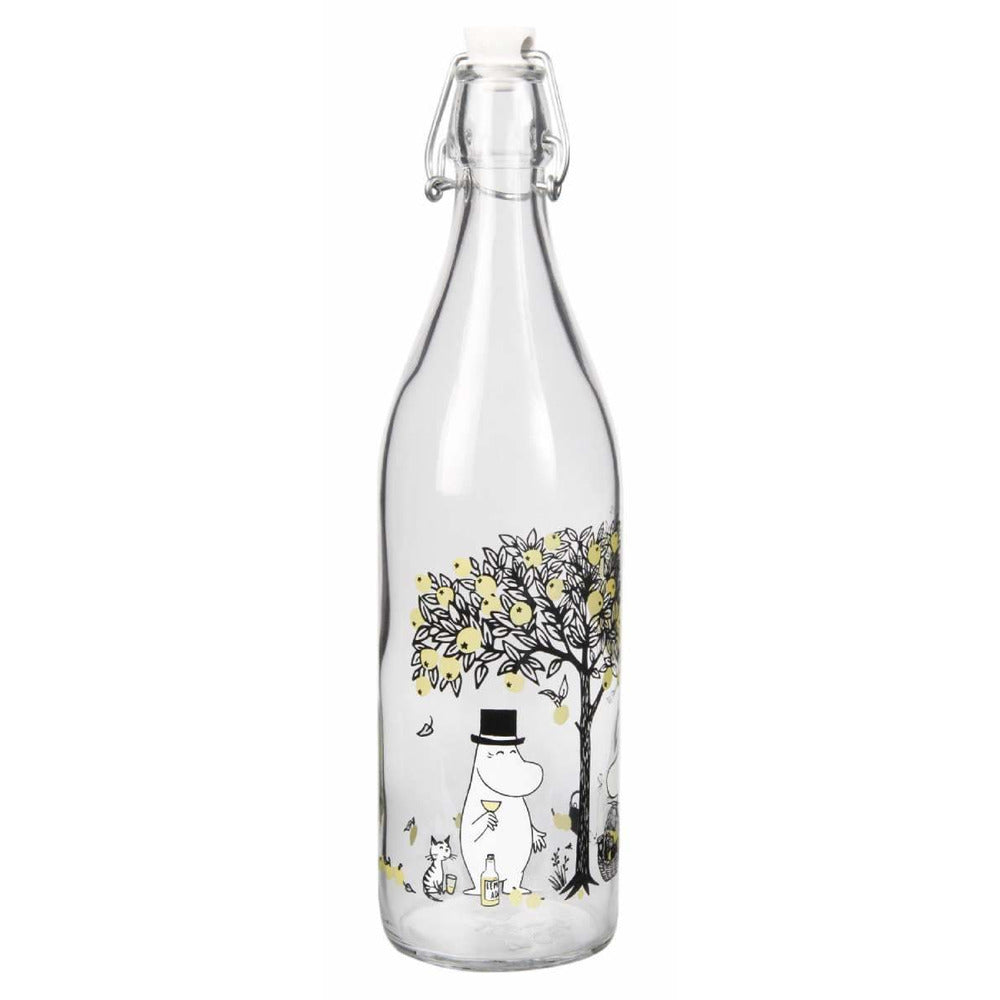 Moomin Glass Bottle Apples 1 L - .