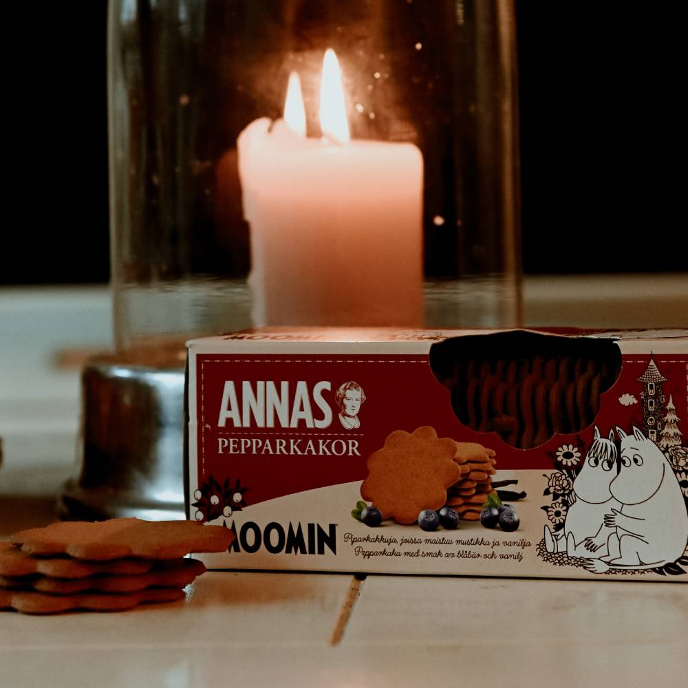Moomin Blueberry &amp; Vanilla Gingerbreads 150g