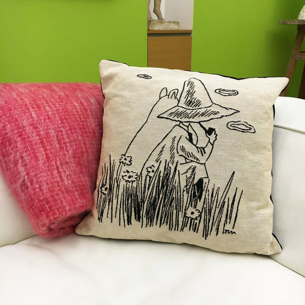 Moomintroll and Snufkin Cushion Cover