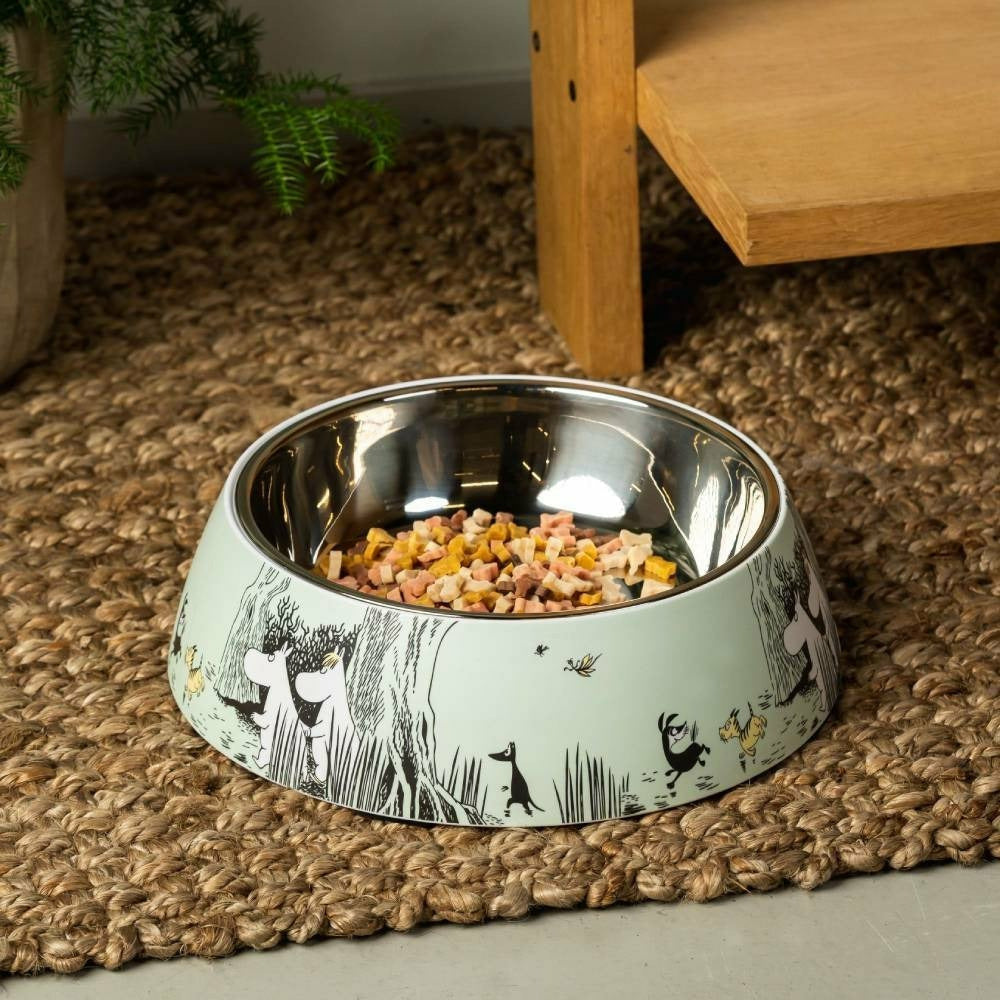 Moomin For Pets Food Bowl Green XL