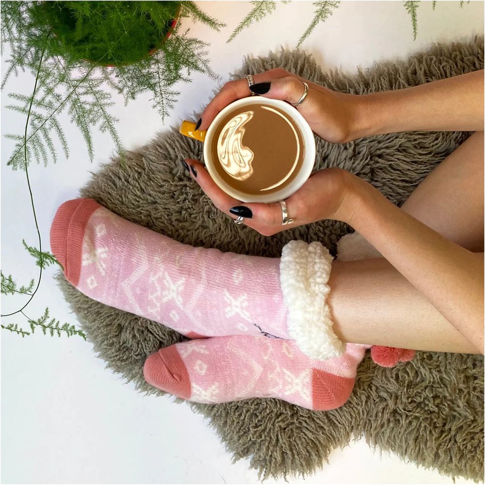 Moomin Slipper Socks Love Pink