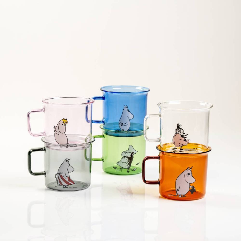 Moomin Glass Mug Moominpappa