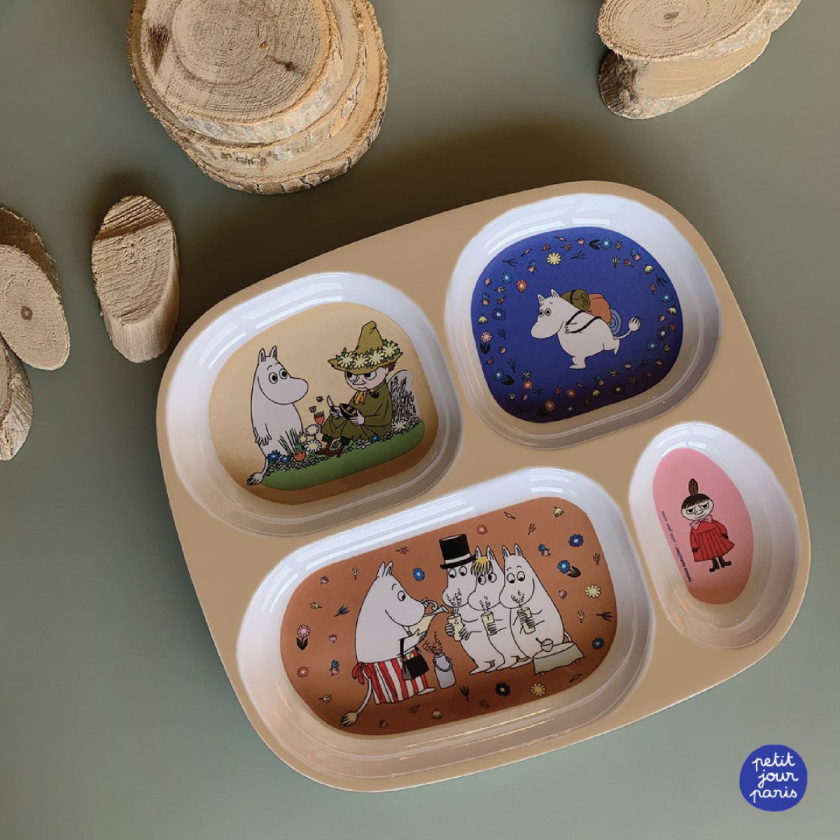 Moomin 4-Compartment Serving Tray