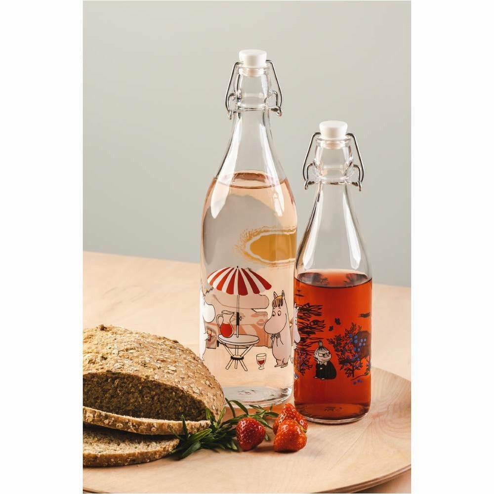 Moomin Glass Bottle 1 L Summertime
