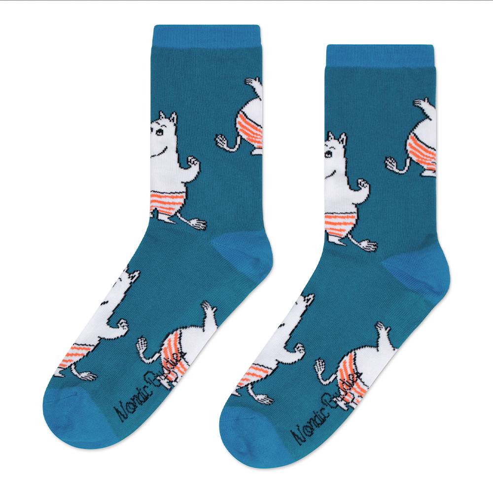 Moomin Socks Moomintroll Summer Blue
