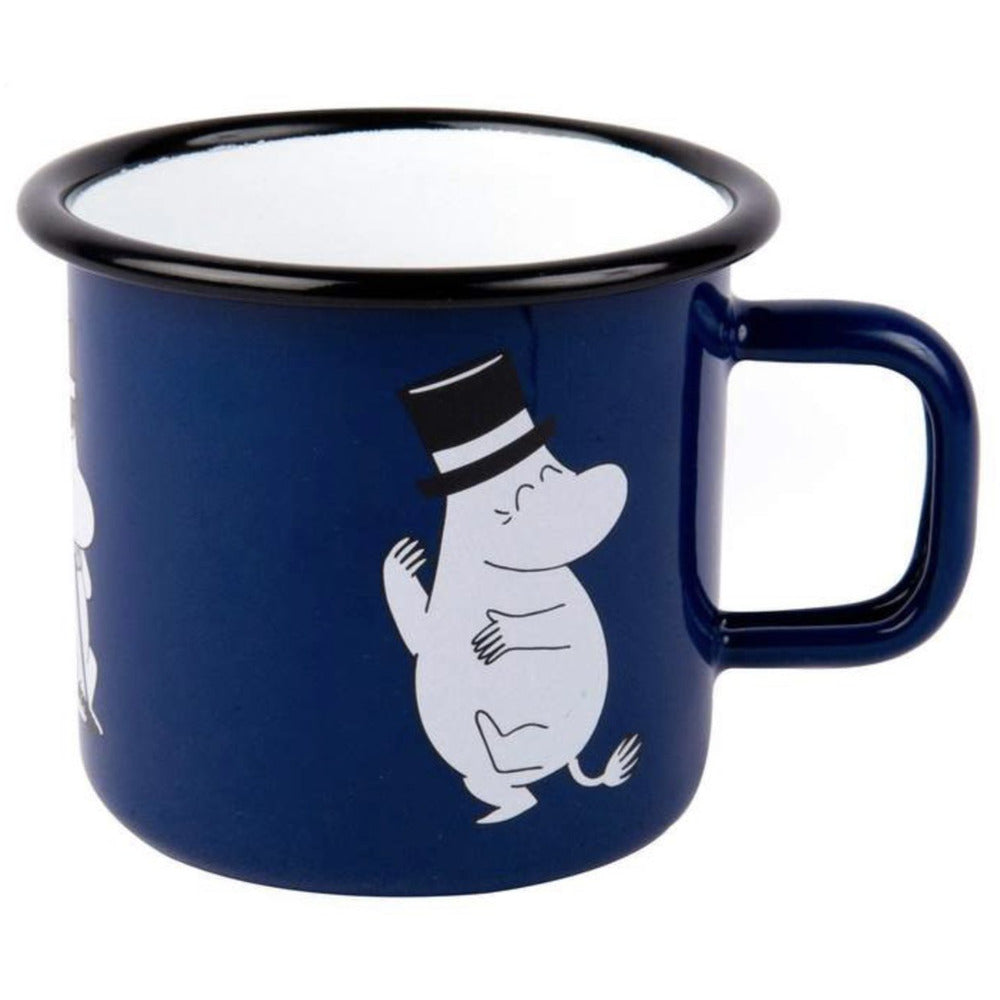 Moomin Enamel Mug 3.7 dl Moominpappa Dark Blue - .