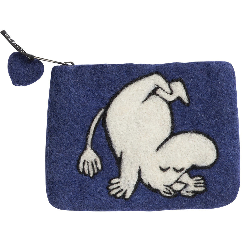 Felted Purse Moomin Up And Down Deep Blue - .