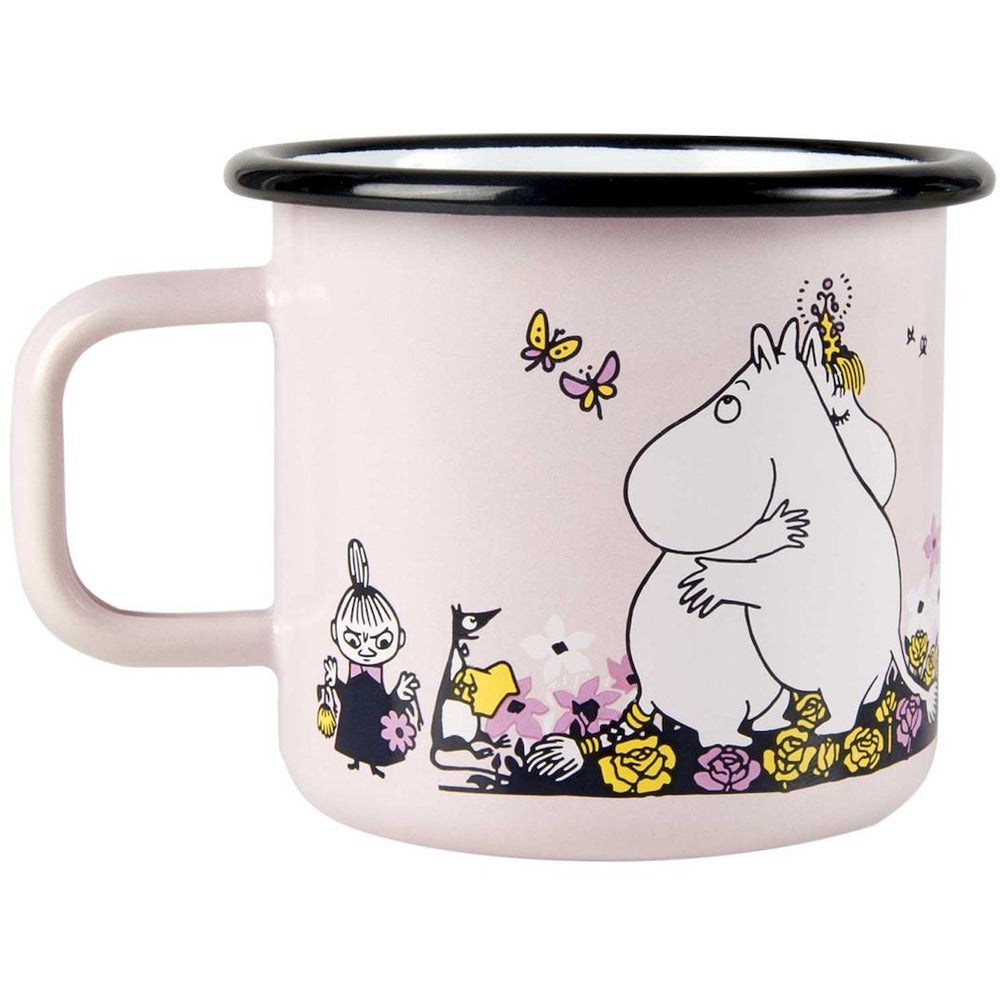 Moomin Enamel Mug 3.7 dl Moomin Hug Pink - .