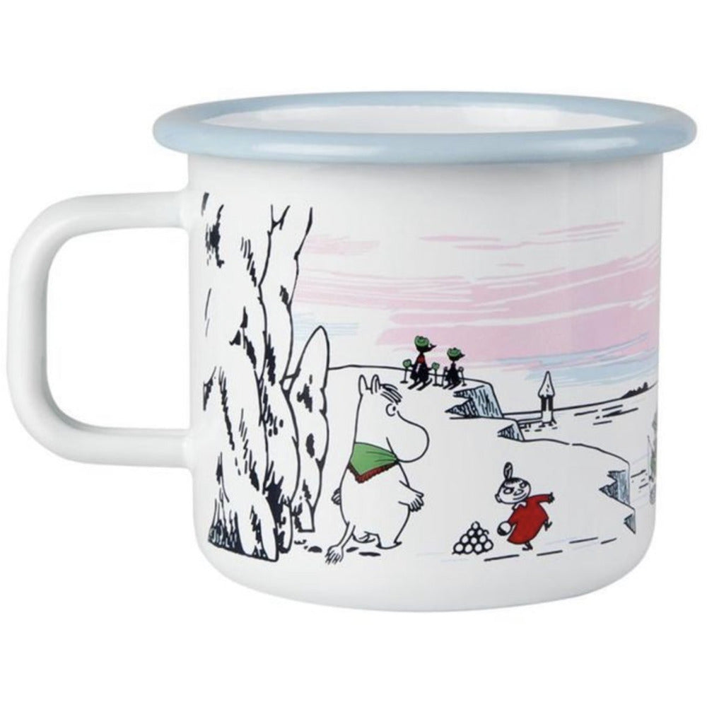 Moomin Enamel Mug 3.7 dl Winter Time - .