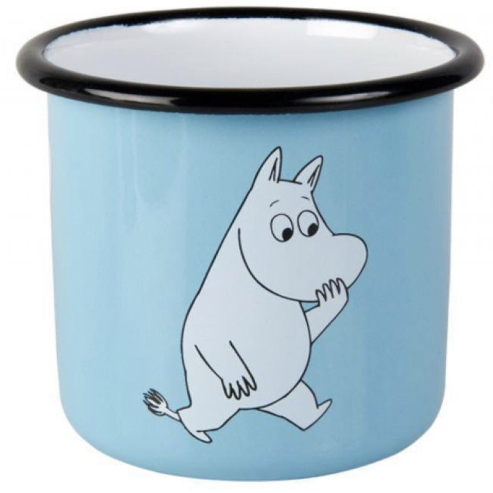 Moomin Enamel Mug 3.7 dl Retro Moomintroll Light Blue - .