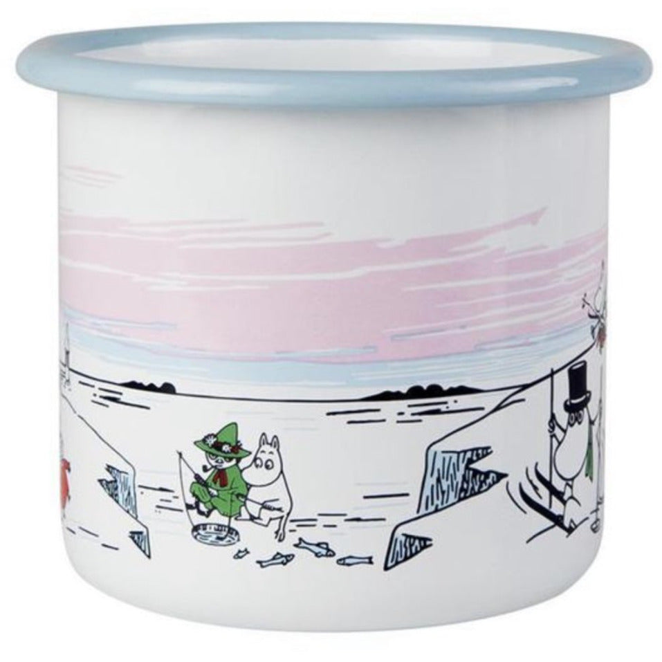 Moomin Enamel Mug 3.7 dl Winter Time - .