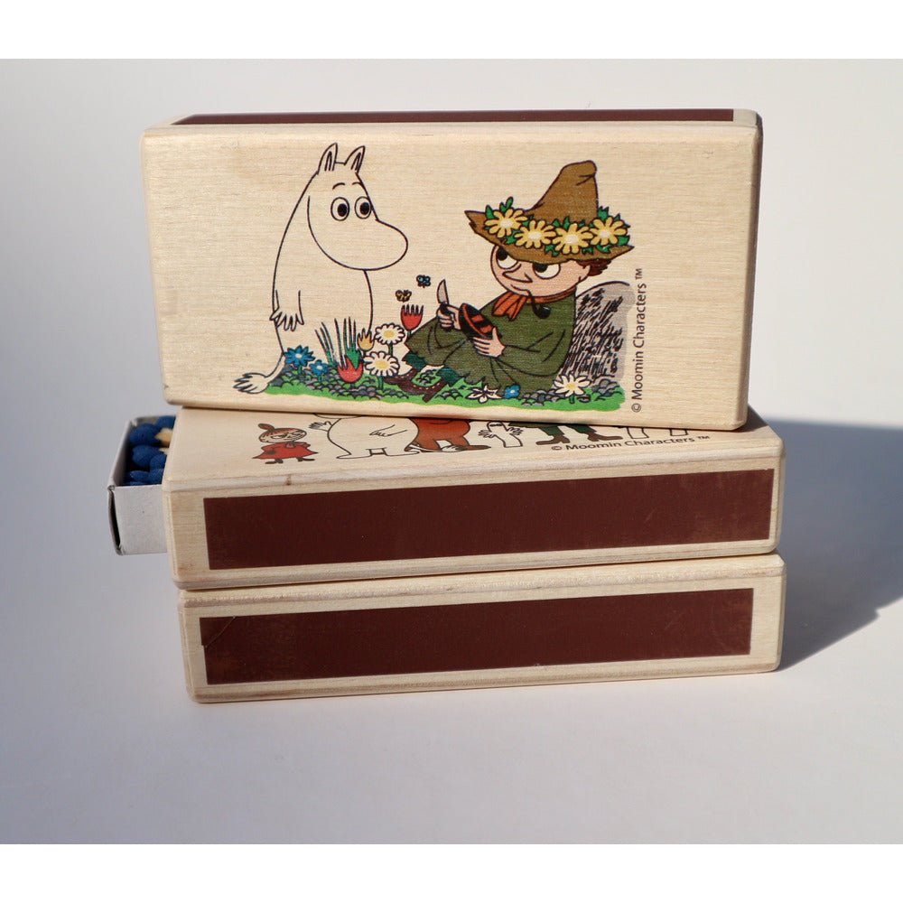 Wooden Match Box Moomintroll And Snufkin - .