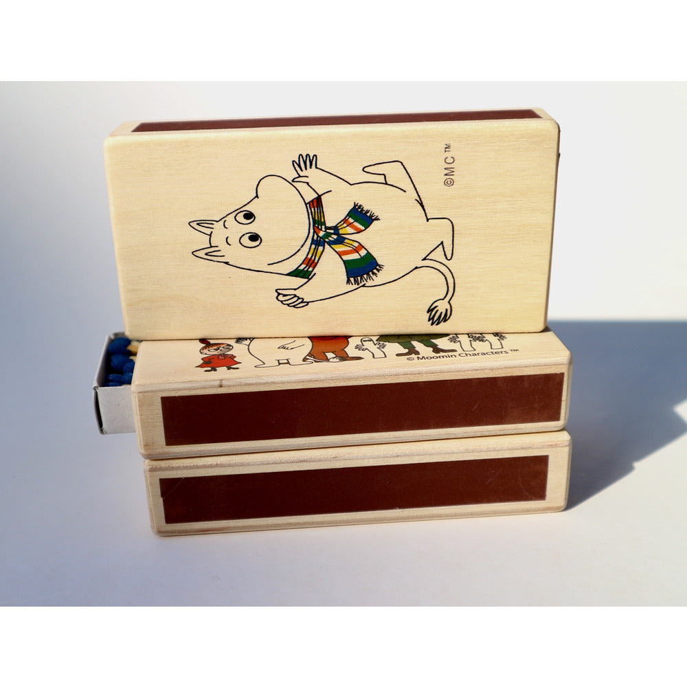 Wooden Match Box Moomintroll With A Scarf - .
