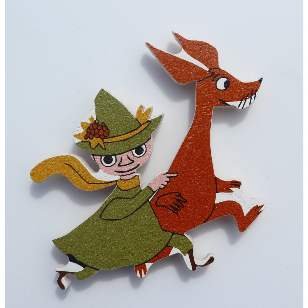 Wooden Magnet Snufkin And Sniff - .