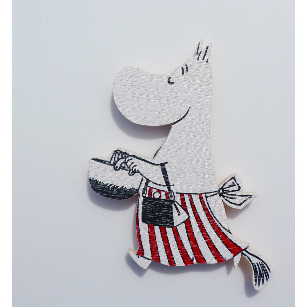 Wooden Magnet Moominmamma With Pot - .