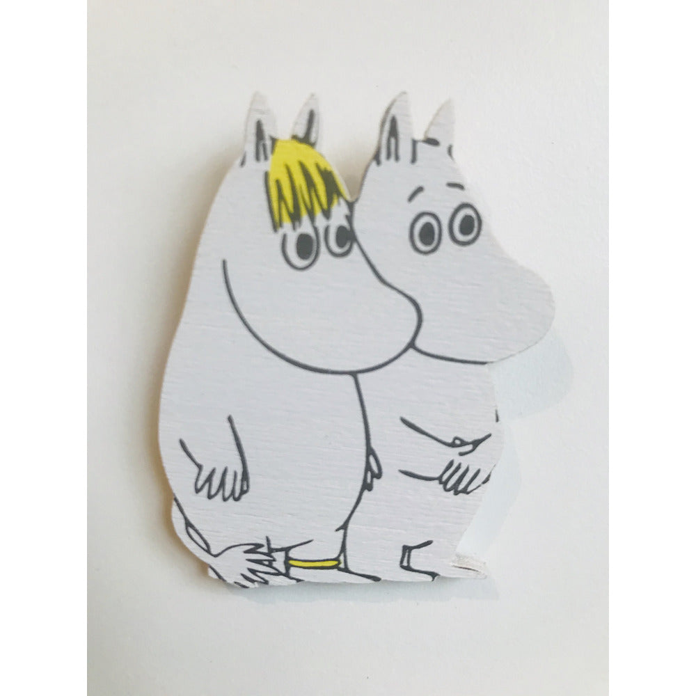 Wooden Magnet Moomintroll and Snorkmaiden - .