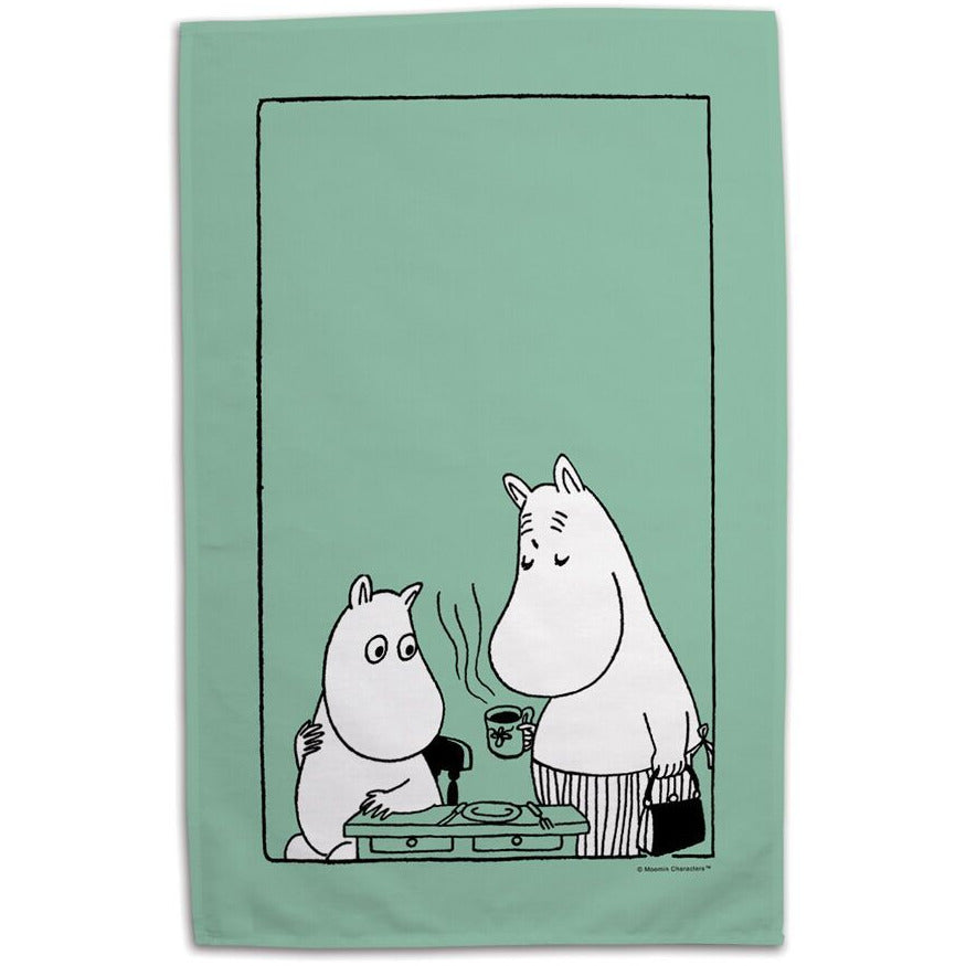 Tea Towel Coffee Green - .