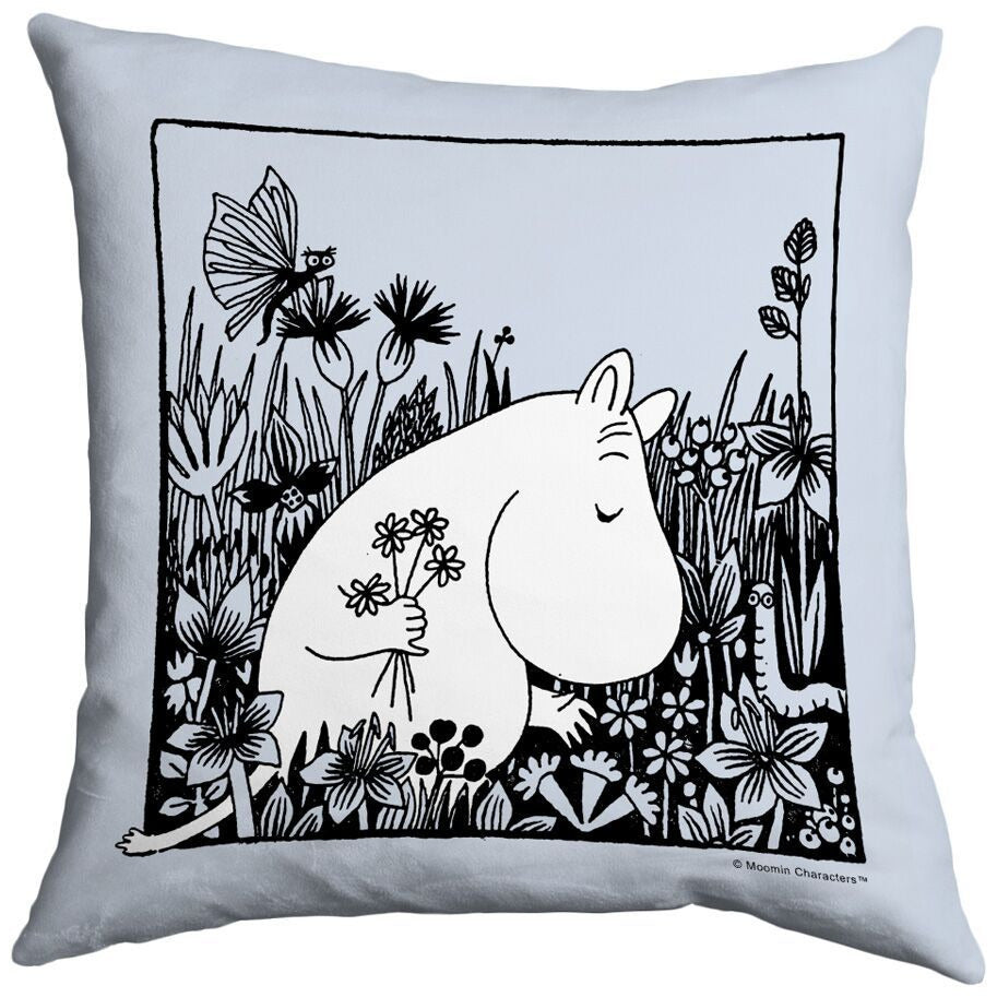 Cushion Flowerfield Blue - .
