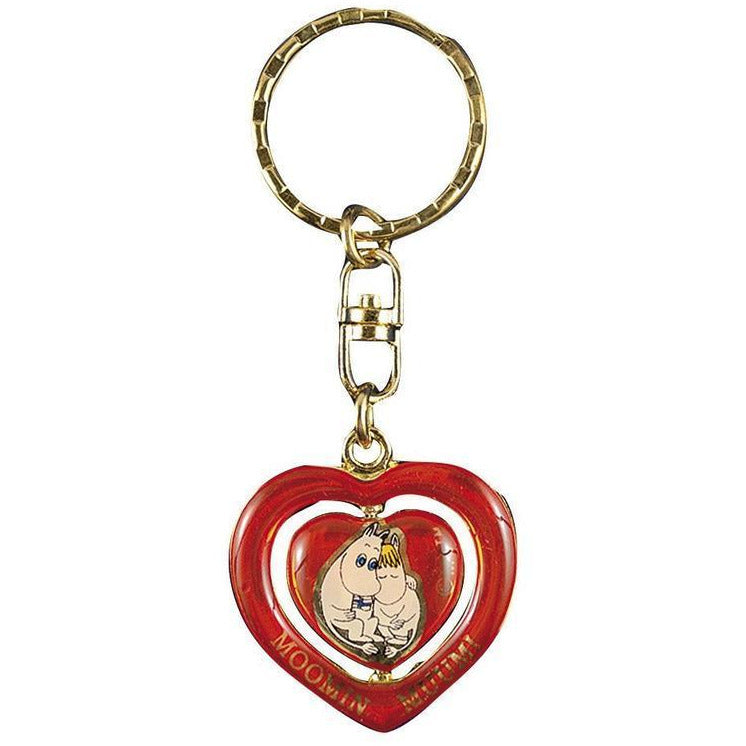 Moomin Metal Keyring heart - .