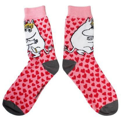 Moomin Heart Printed Socks - .