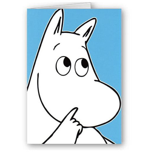 Greeting Card Moomintroll Blue - .