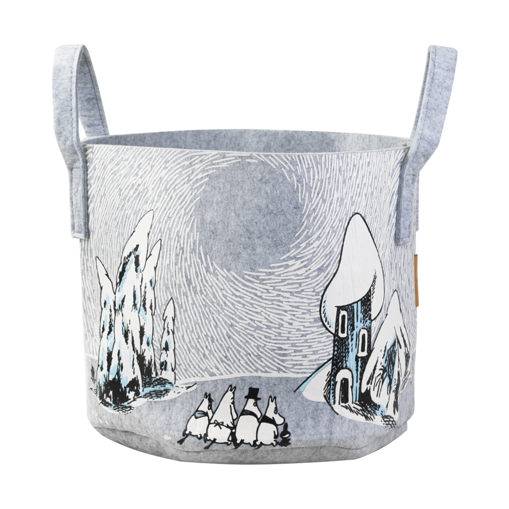 Moomin Storage Basket Snowy Valley