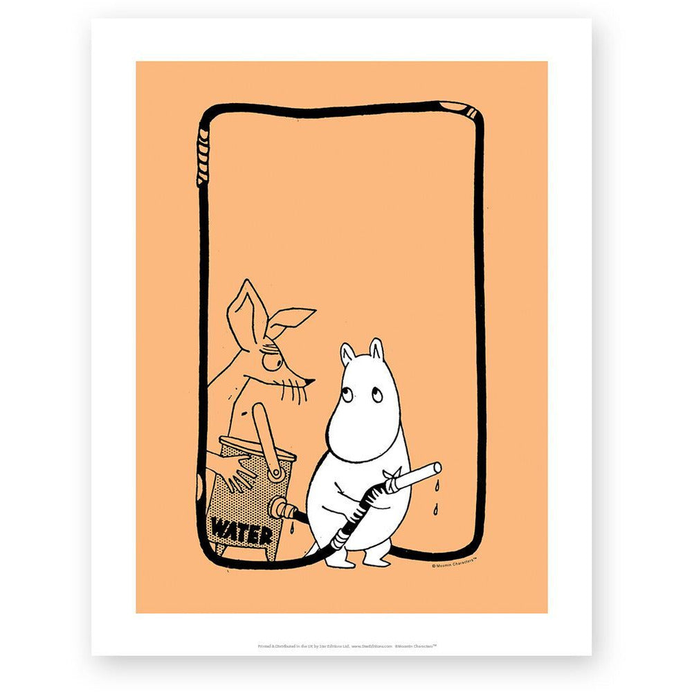 Art Print Firefighters Orange - .