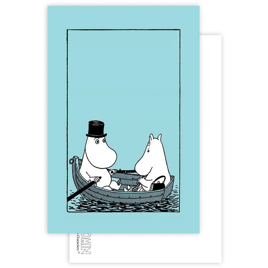 Postcard Moominpappa And Moominmamma In A Boat - .