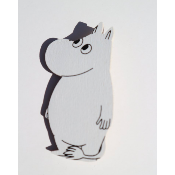 Wooden Magnet Moomintroll Looking Right - .