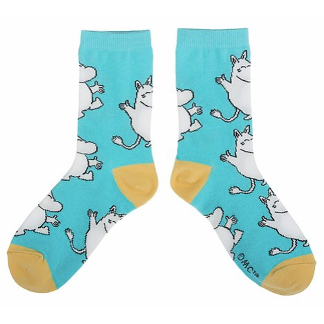 Moomin Socks Moomintroll Turquoise