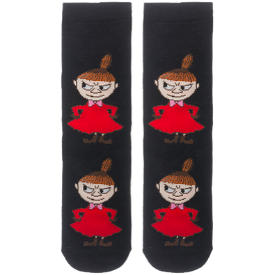 Moomin Socks Little My Pranking Black