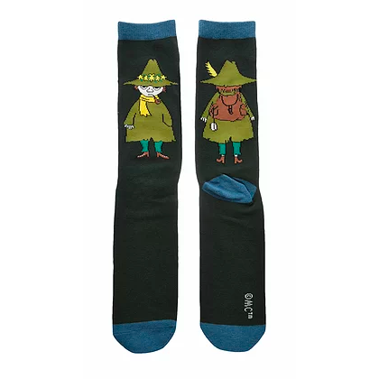 Moomin Socks Snufkin Dark Green / Blue