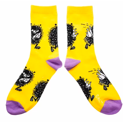 Moomin Socks Stinky Yellow / Purple