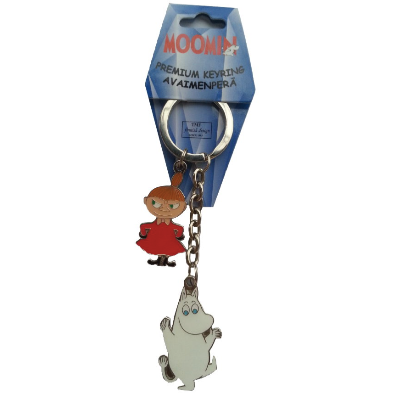 Moomin Metal Keyring Moomintroll And Little My - .