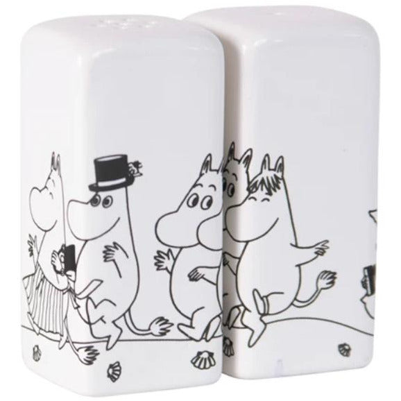 Salt and Pepper Shaker Moomin Family Black