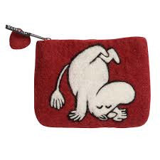 Felted Purse Moomin Up And Down Deep Red - .