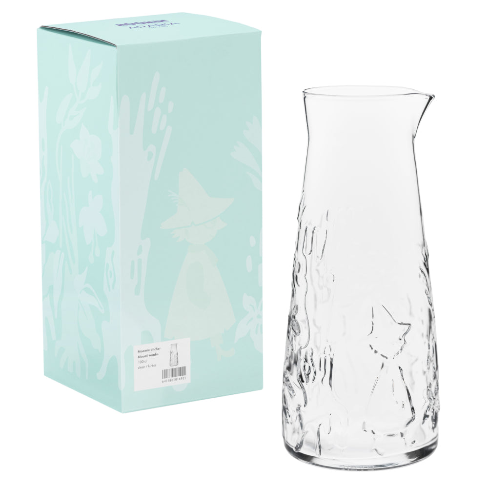 Moomin Clear Glass Pitcher 100 cl