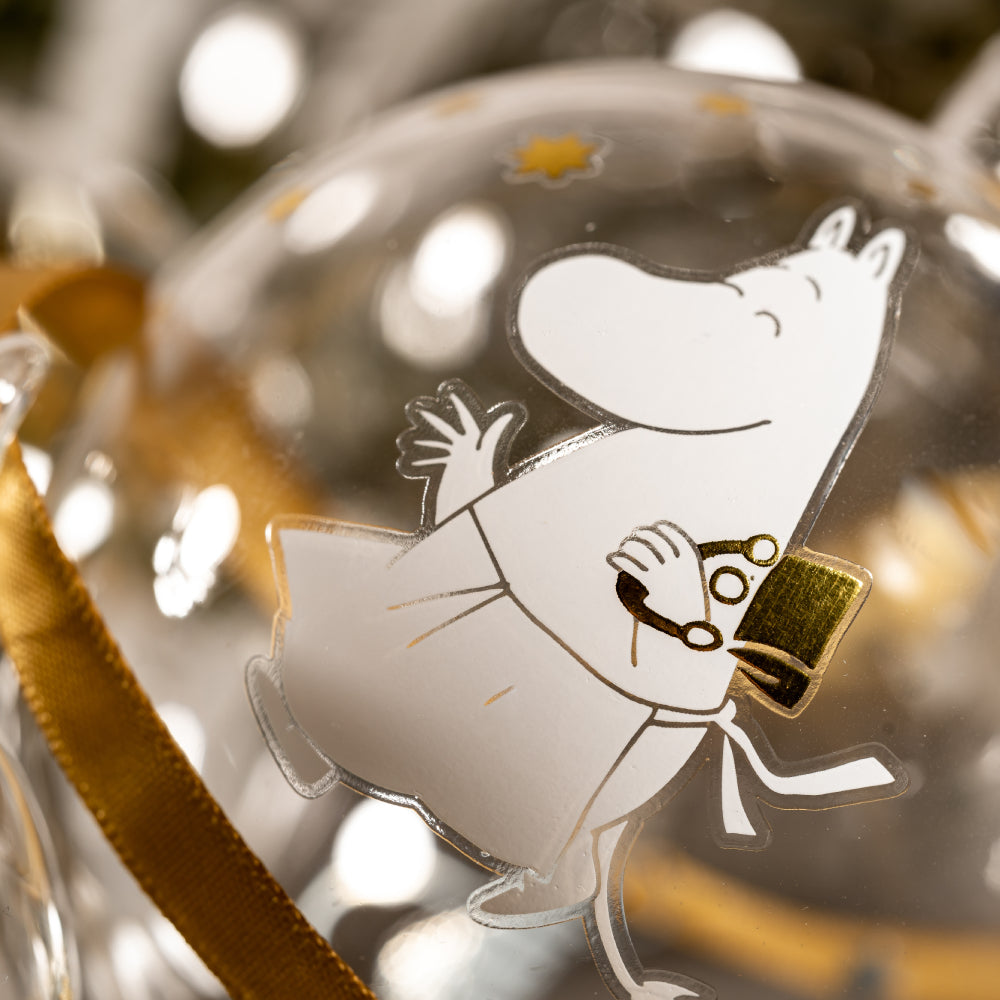 Moomin Christmas Bauble Sparkling Stars Set