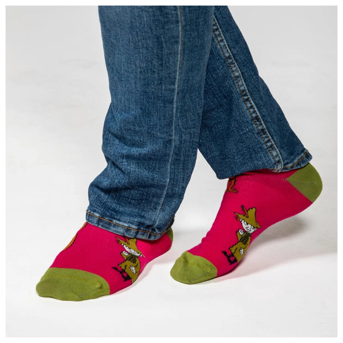 Moomin Friends Socks Magenta/Green