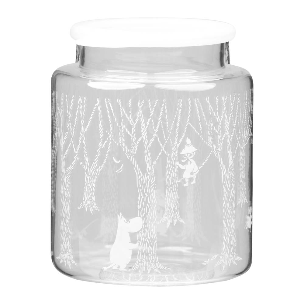 Moomin Glass Jar Moomin In the woods