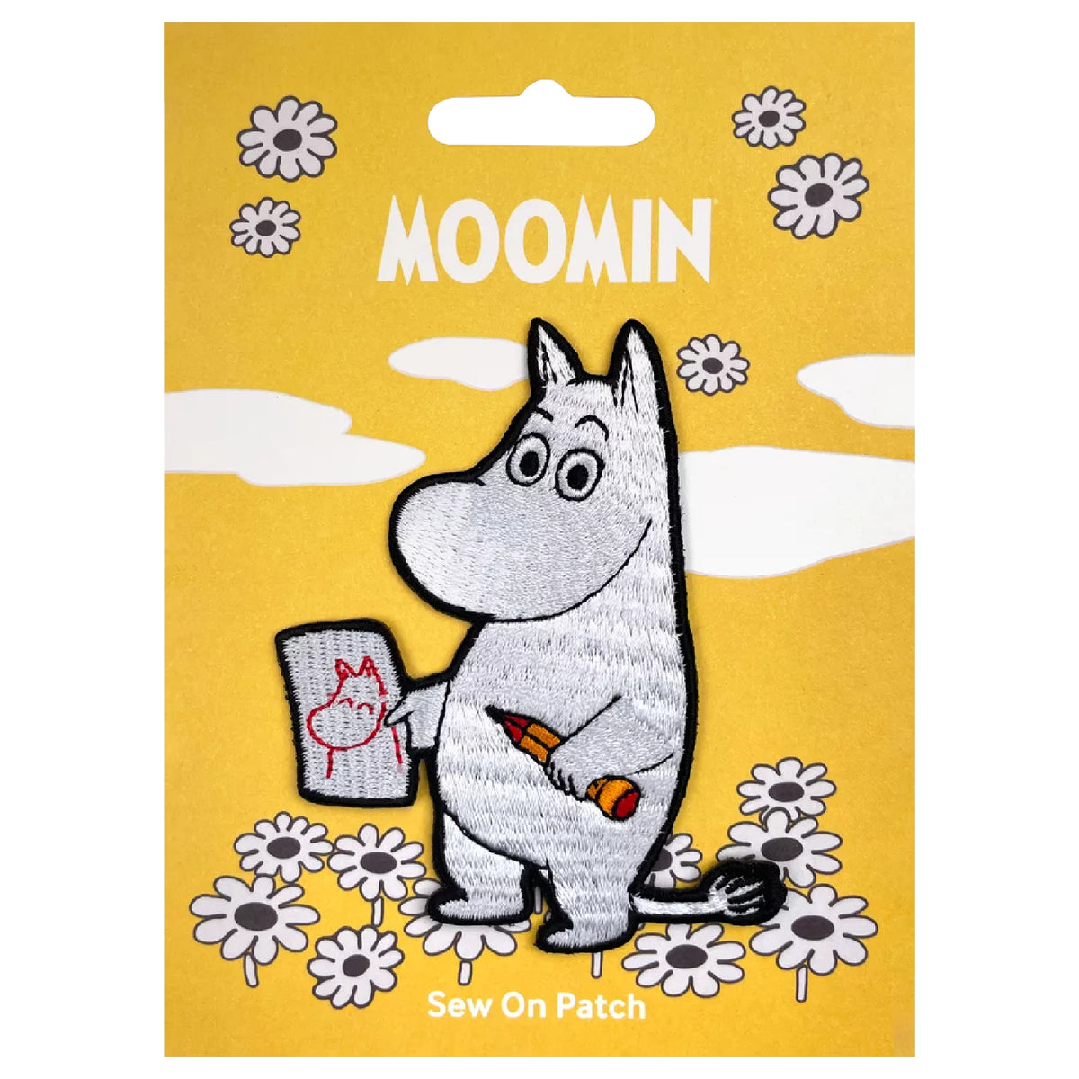 Moomintroll Drawing Sew On Patch