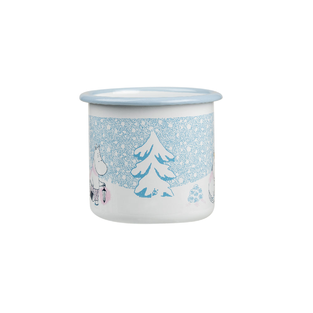Moomin Enamel Mug 3.7 dl Let it snow