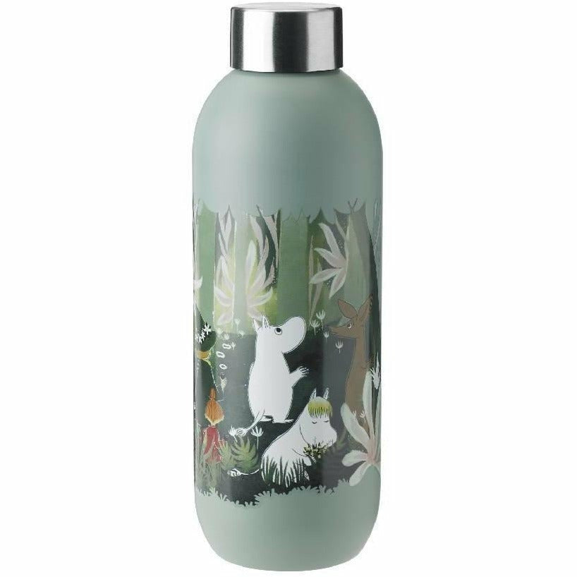 Keep Cool Moomin Drinking Bottle 0.75 L Dusty green