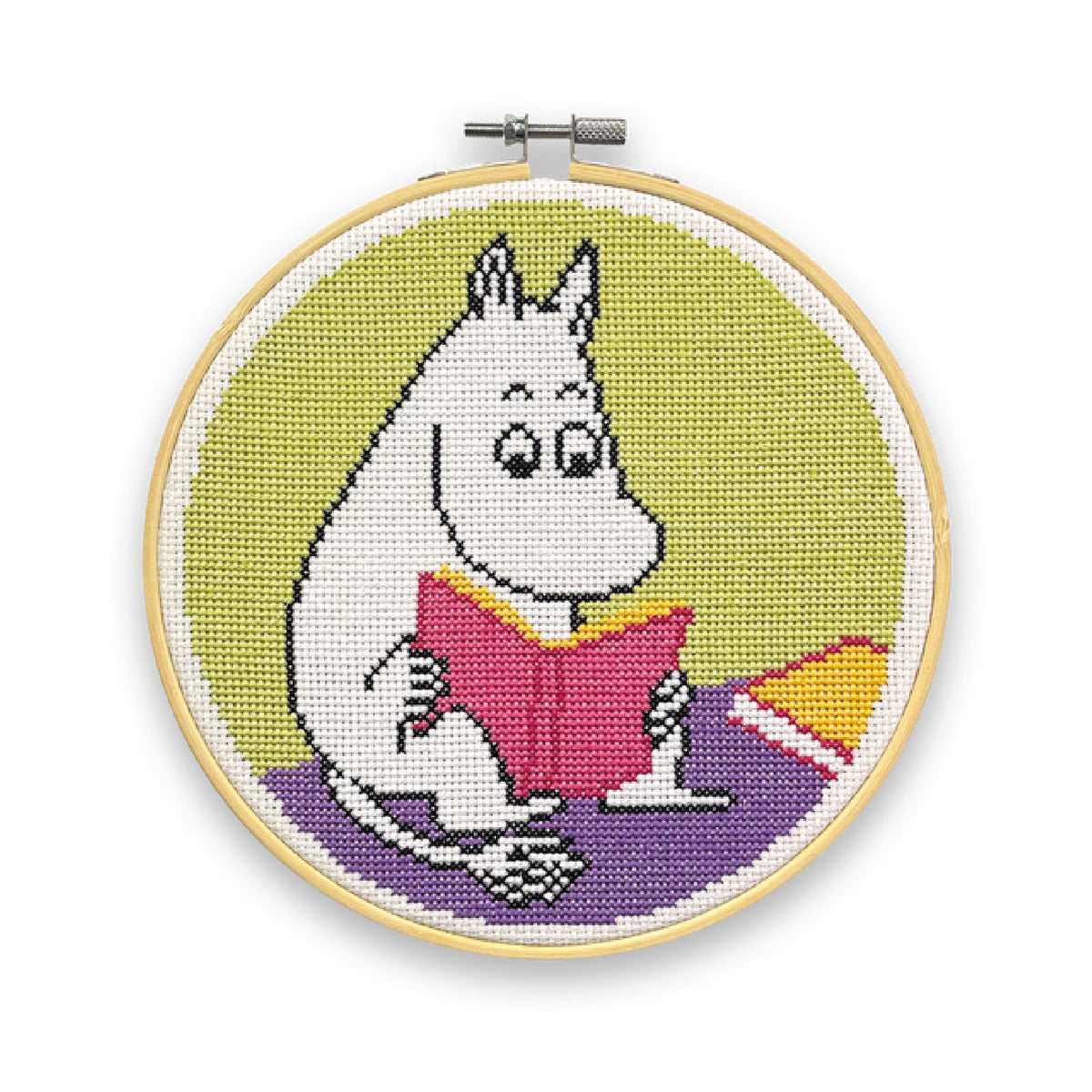 Moomin Cross Stitch Kit Moomintroll Reading