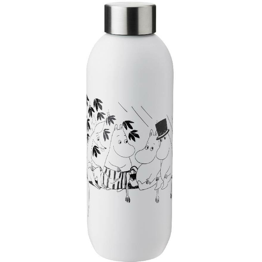 Keep Cool Moomin Drinking Bottle 0.75 L Soft White