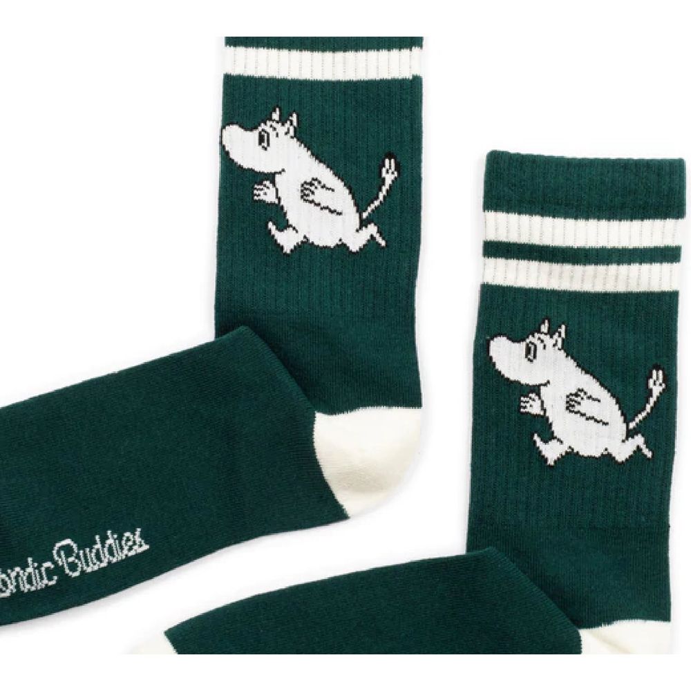 Moomin Socks Retro Moomintroll Forest Green