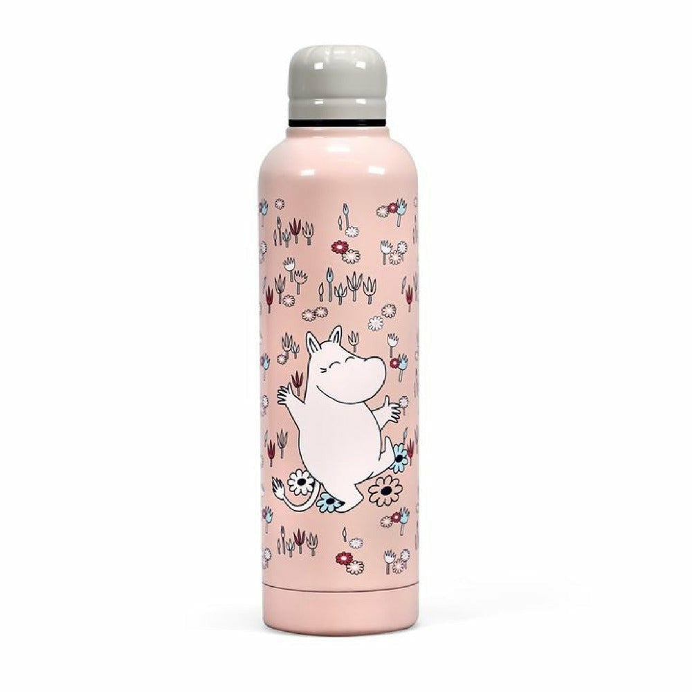 Moomin Metal Water Bottle Moomintroll Pink